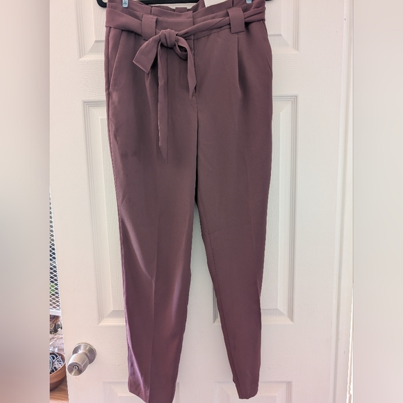 Express High-rise Paper Bag Ankle Pant - Picture 2 of 5